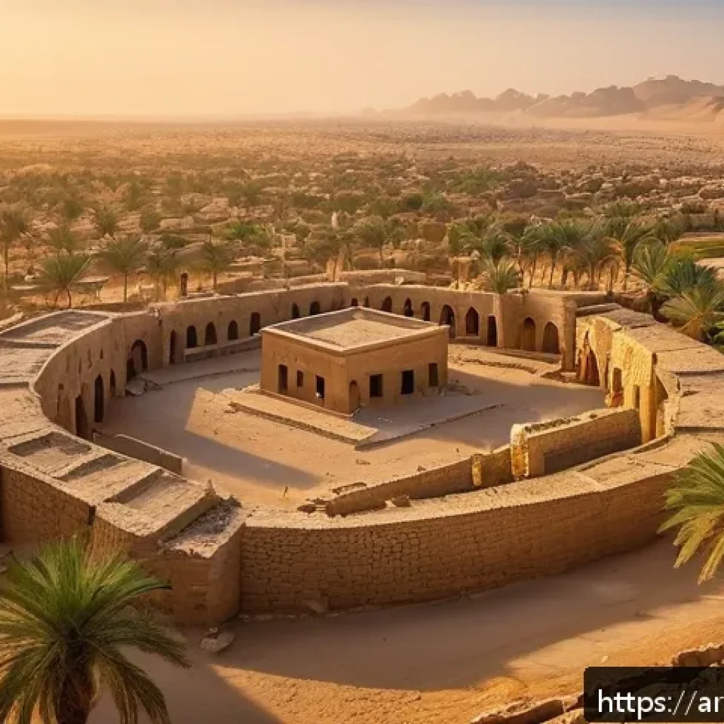 인천 강화도 역사적 의미 - A panoramic view of an ancient archaeological site on a Middle Eastern island, featuring well-preser...